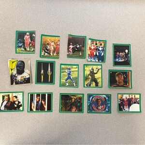 Vintage Power Ranger Stickers ; 1994 Merlin Collection ; Made In Italy